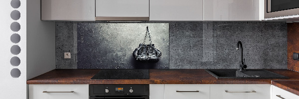 Glazen achterwand keuken Bokshandschoenen