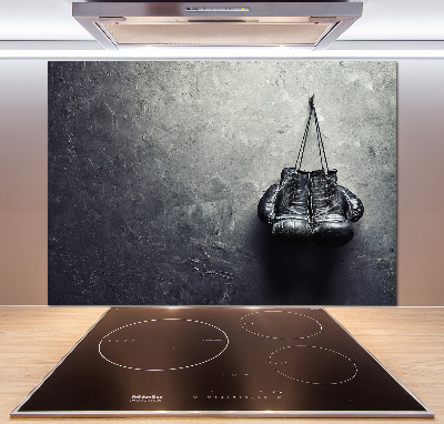Glazen achterwand keuken Bokshandschoenen