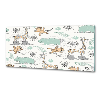 Glazen achterwand keuken Dieren