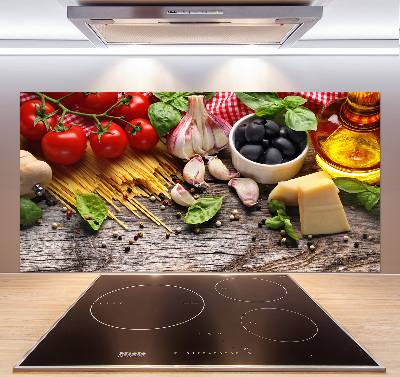 Spatscherm keuken Italiaans eten