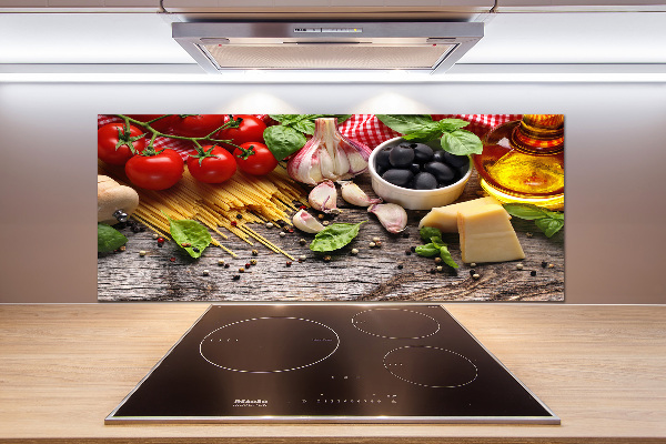 Spatscherm keuken Italiaans eten