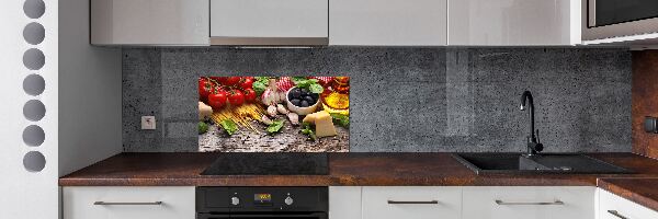 Spatscherm keuken Italiaans eten