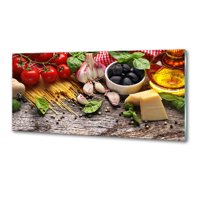 Spatscherm keuken Italiaans eten