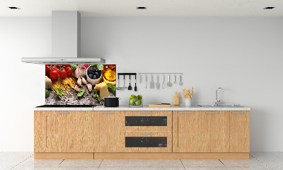 Spatscherm keuken Italiaans eten