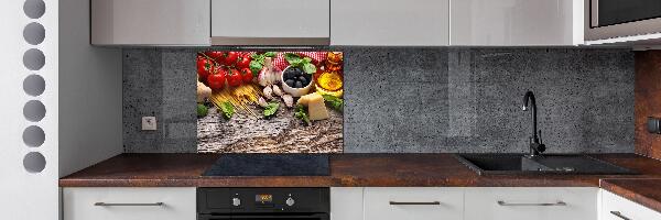 Spatscherm keuken Italiaans eten