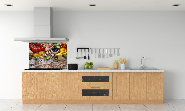 Spatscherm keuken Italiaans eten