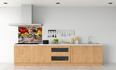 Spatscherm keuken Italiaans eten