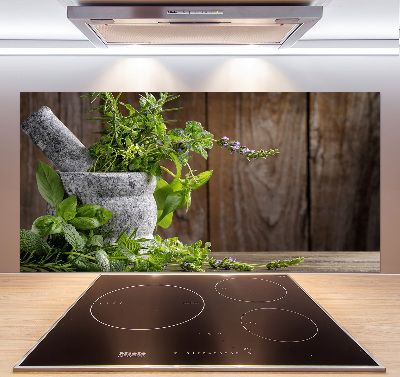 Panel do kuchni Zioła w moździerzu