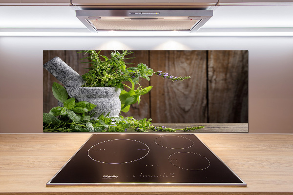 Panel do kuchni Zioła w moździerzu