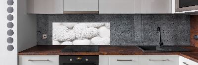 Spatplaat keuken Witte hartachtergrond