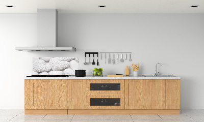 Spatplaat keuken Witte hartachtergrond