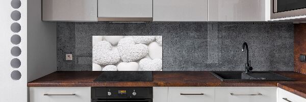 Spatplaat keuken Witte hartachtergrond