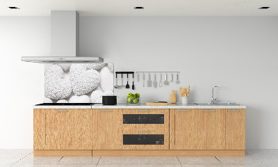 Spatplaat keuken Witte hartachtergrond