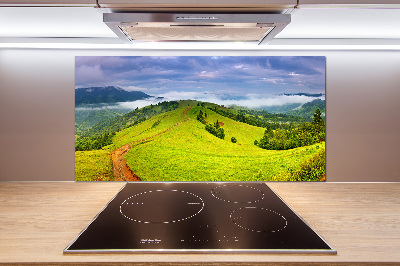 Achterwand keuken Groene heuvels
