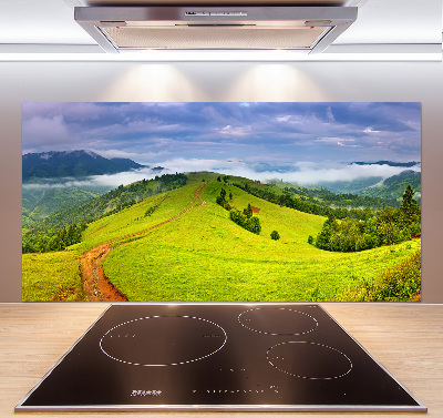 Achterwand keuken Groene heuvels