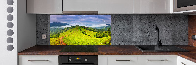 Achterwand keuken Groene heuvels