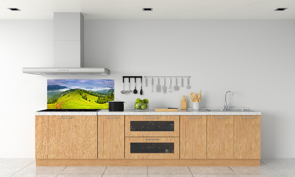 Achterwand keuken Groene heuvels