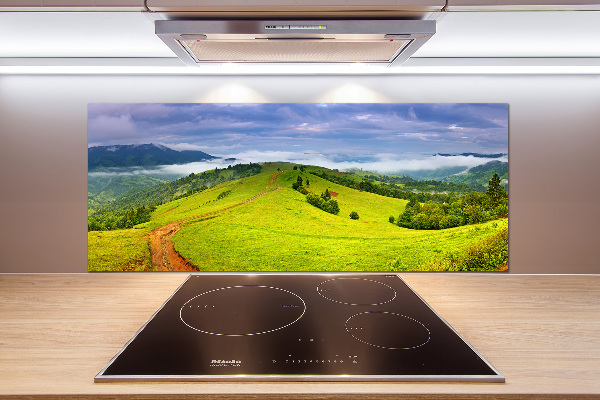 Achterwand keuken Groene heuvels