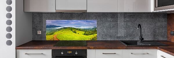 Achterwand keuken Groene heuvels