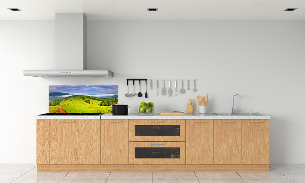 Achterwand keuken Groene heuvels