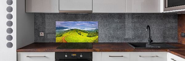Achterwand keuken Groene heuvels
