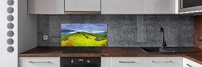 Achterwand keuken Groene heuvels