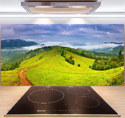 Achterwand keuken Groene heuvels