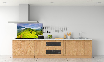Achterwand keuken Groene heuvels