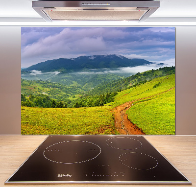 Achterwand keuken Groene heuvels