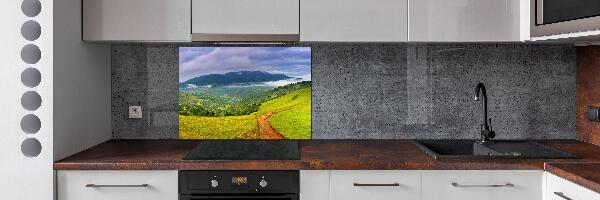 Achterwand keuken Groene heuvels