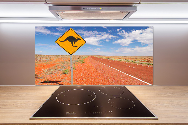 Spatscherm keuken Weg in Australië