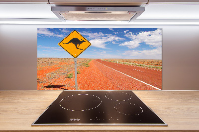 Spatscherm keuken Weg in Australië