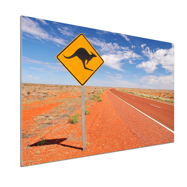 Spatscherm keuken Weg in Australië