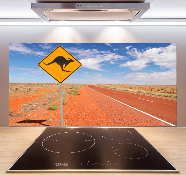 Spatscherm keuken Weg in Australië
