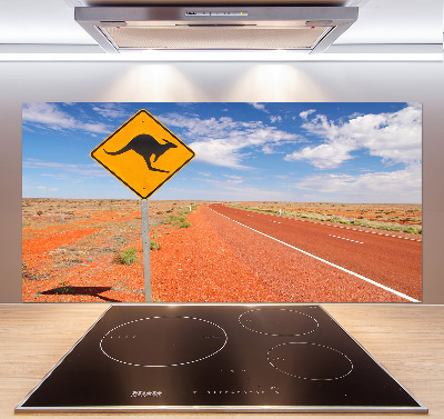 Spatscherm keuken Weg in Australië