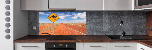 Spatscherm keuken Weg in Australië