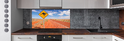 Spatscherm keuken Weg in Australië