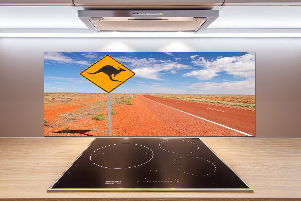 Spatscherm keuken Weg in Australië