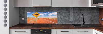 Spatscherm keuken Weg in Australië