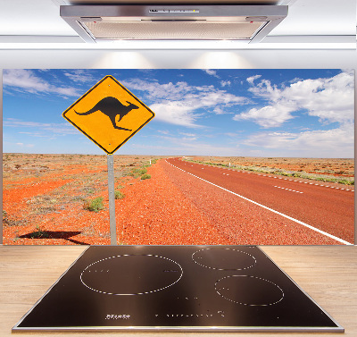 Spatscherm keuken Weg in Australië
