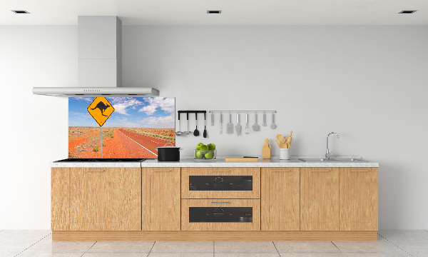 Spatscherm keuken Weg in Australië