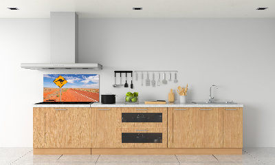 Spatscherm keuken Weg in Australië