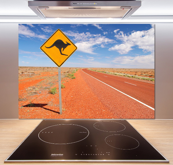 Spatscherm keuken Weg in Australië