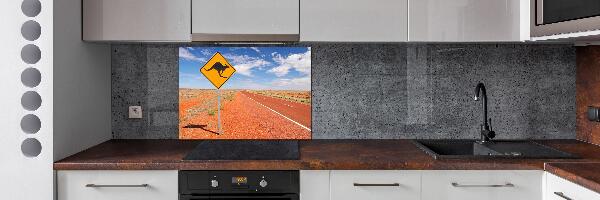 Spatscherm keuken Weg in Australië