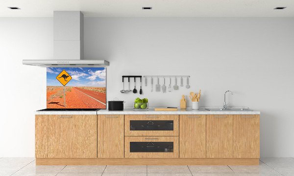 Spatscherm keuken Weg in Australië