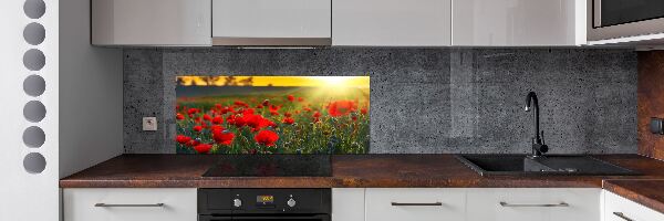 Spatplaat keuken Klaprozenveld
