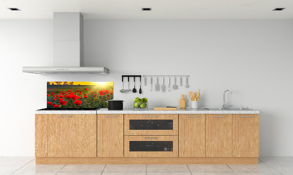 Spatplaat keuken Klaprozenveld