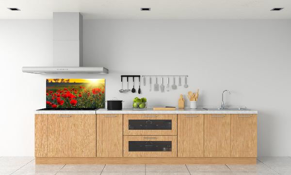 Spatplaat keuken Klaprozenveld