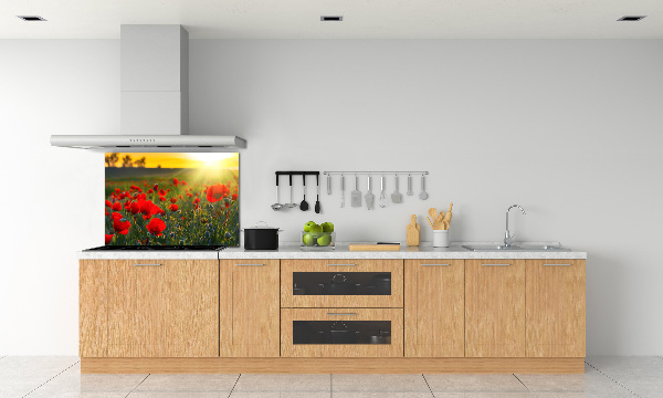 Spatplaat keuken Klaprozenveld