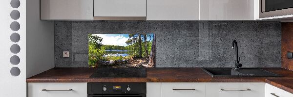 Keuken achterwand Bospanorama